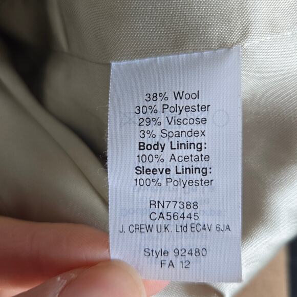 J. Crew Factory Original Schoolboy Blazer Wool Camel Preppy Academia Women 2 - Picture 13 of 13